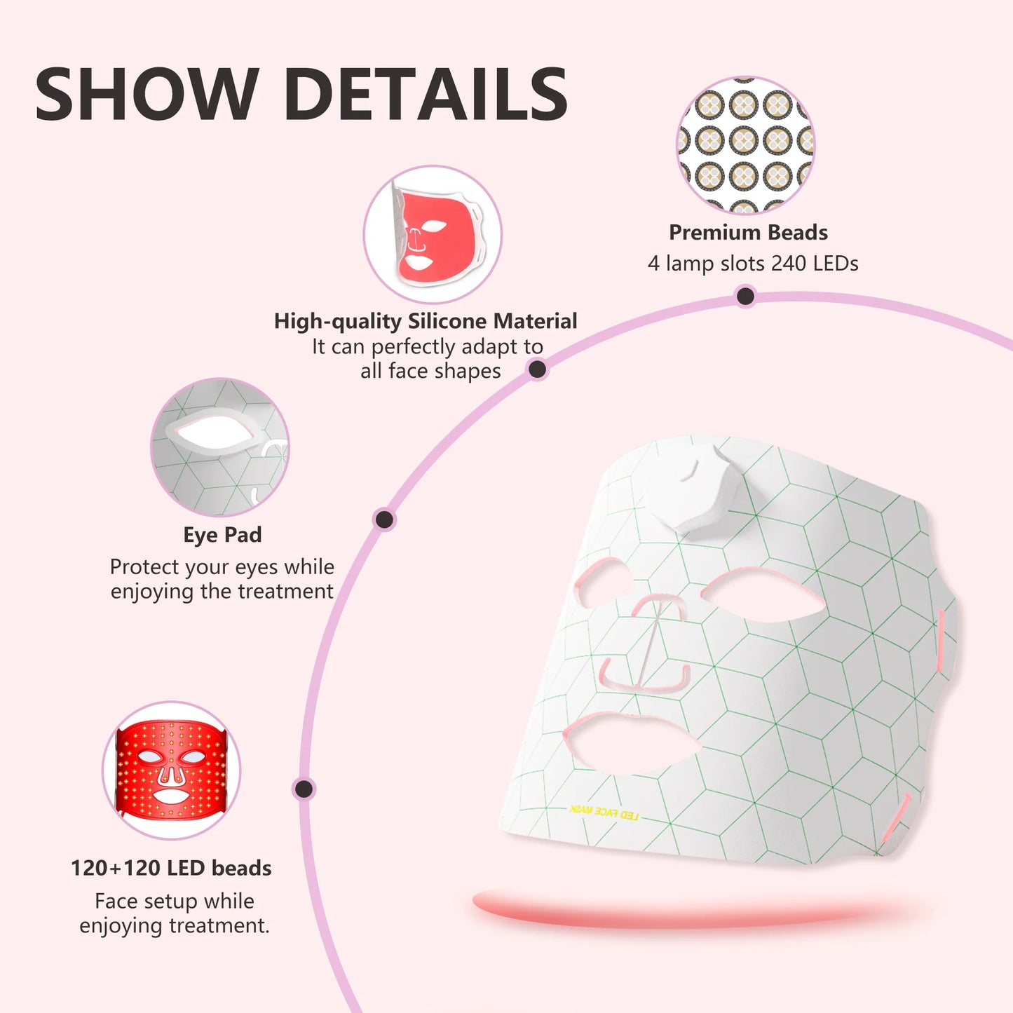 Red Light Phototherapy Rejuvenation Mask
