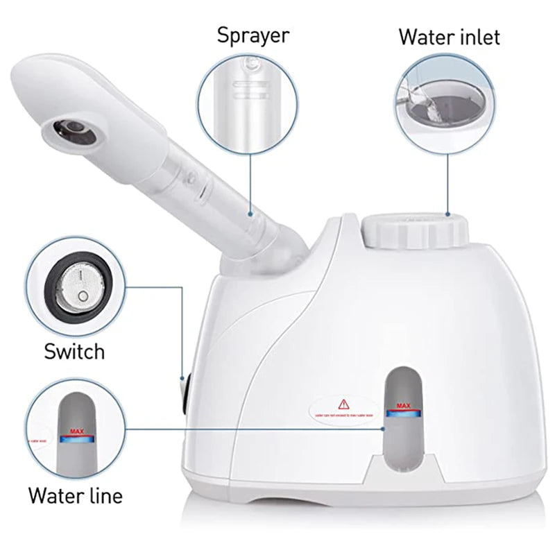 Aura & Glow™ Spa Facial Steamer