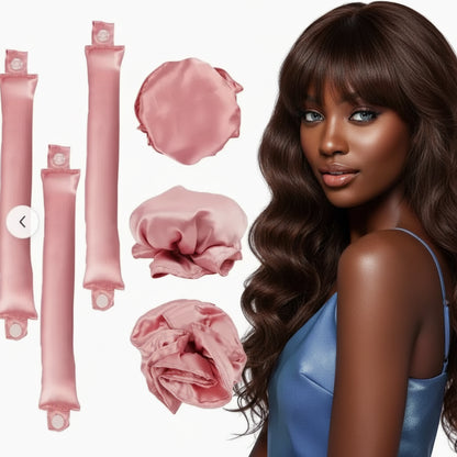 Satin Heatless Curling Set